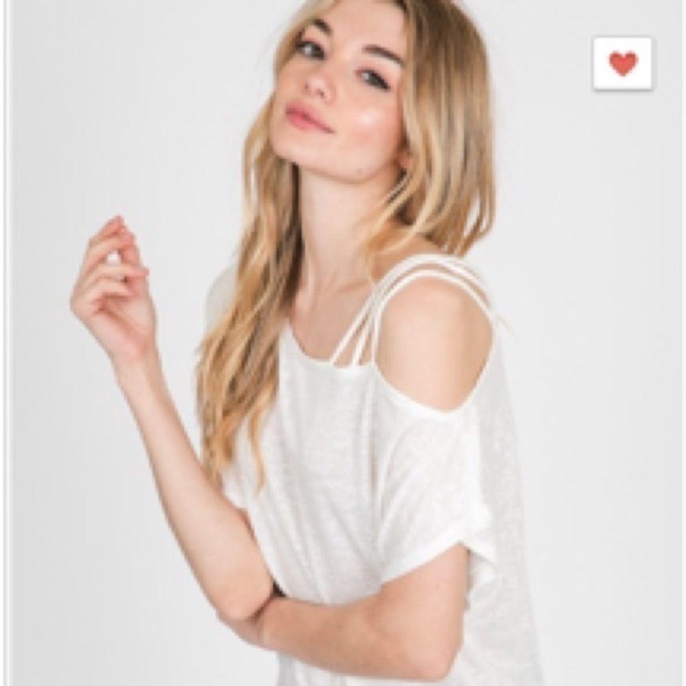 Off White Top with triple straps